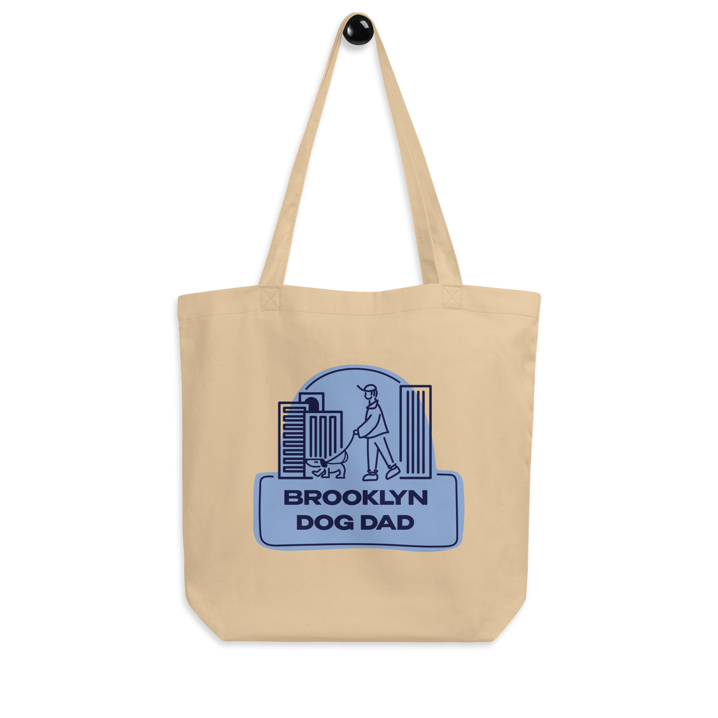 brooklyn dog dad eco tote bag