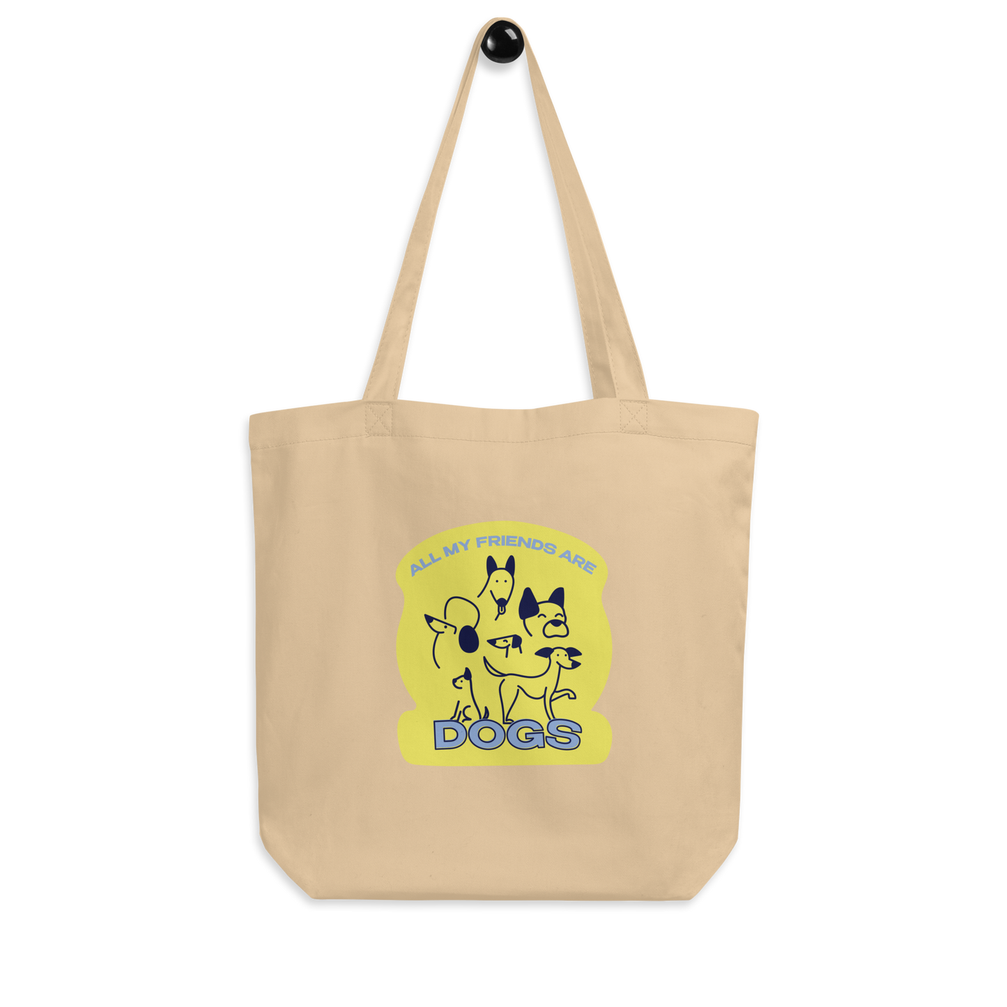 all my friends are dogs eco-friendly tote bag
