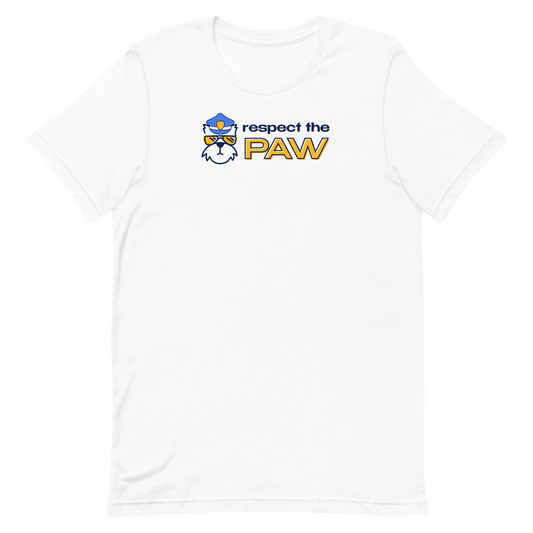 respect the paw t-shirt