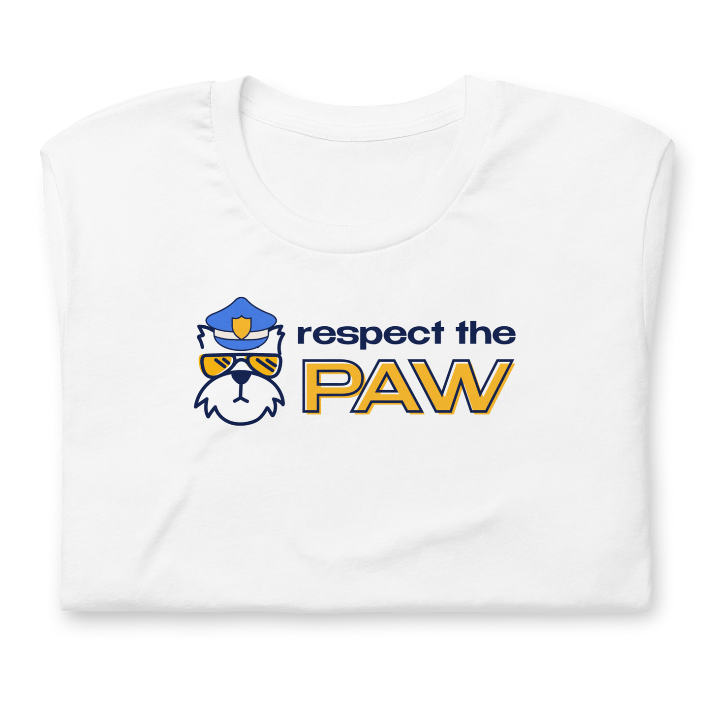 respect the paw t-shirt